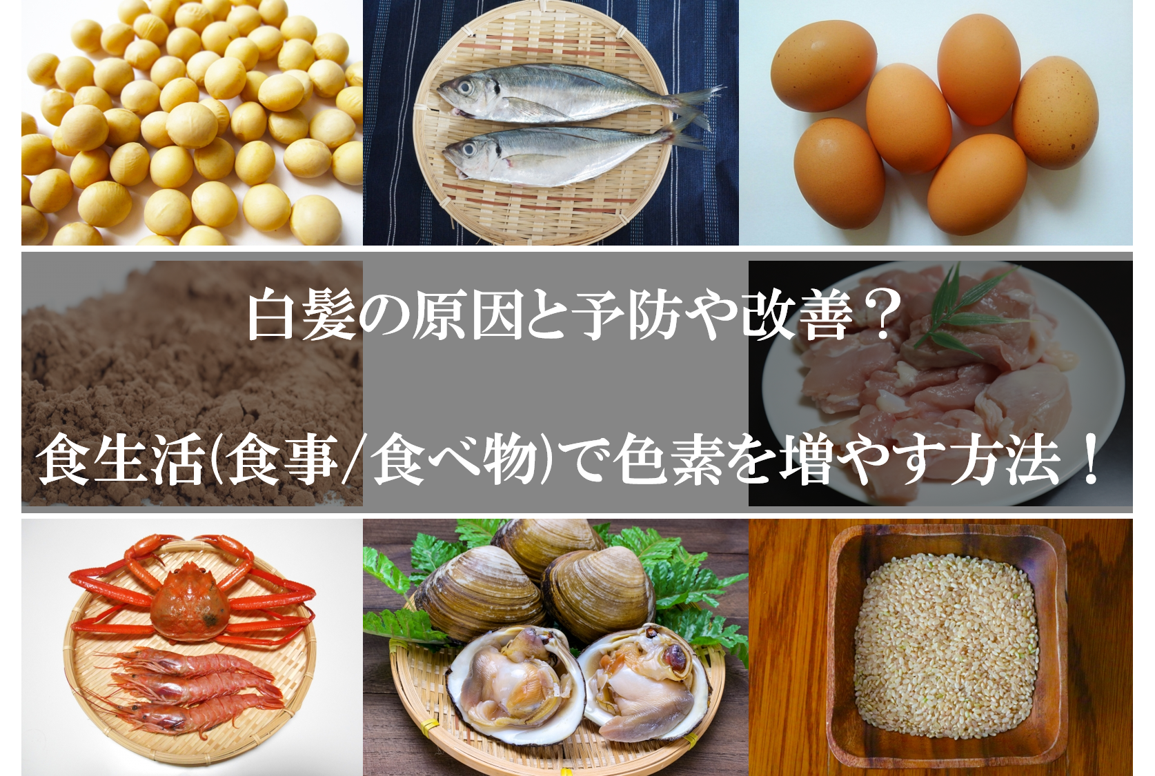 髪と頭皮によい食材